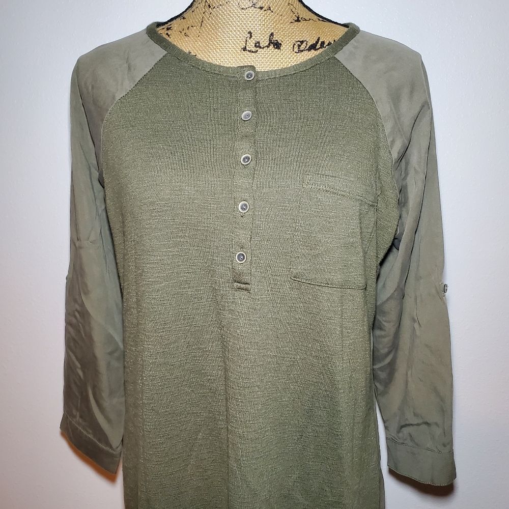 PRANA Hensley Henley Organic Cotton Jersey T-shirt Dress Size S - Picture 3 of 14